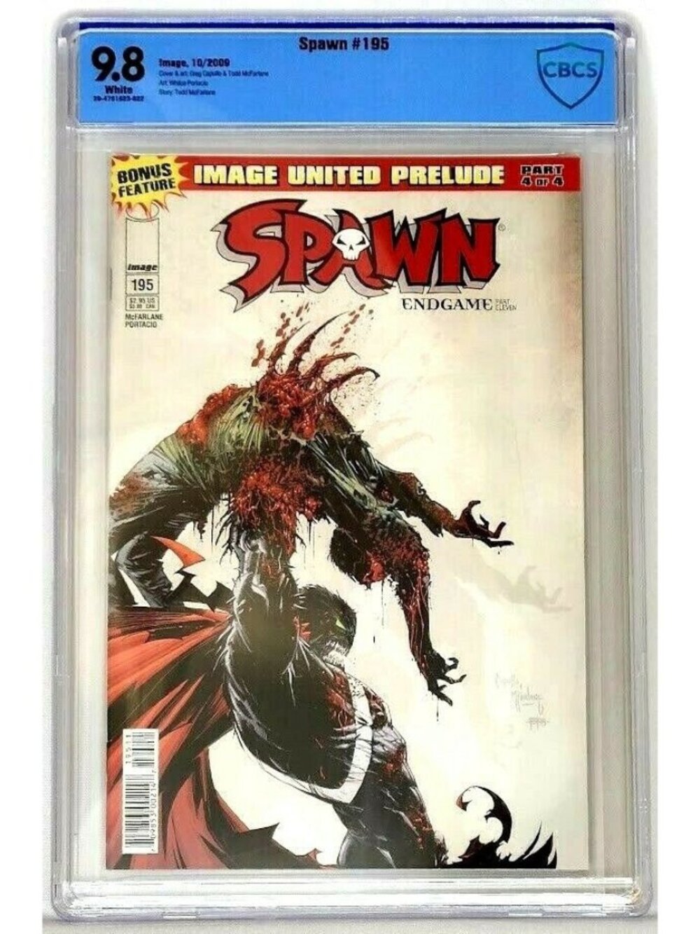 Spawn #195 Image 2009 CBCS 9.8 Low Print Run Equals Top CGC Capullo McFarlane